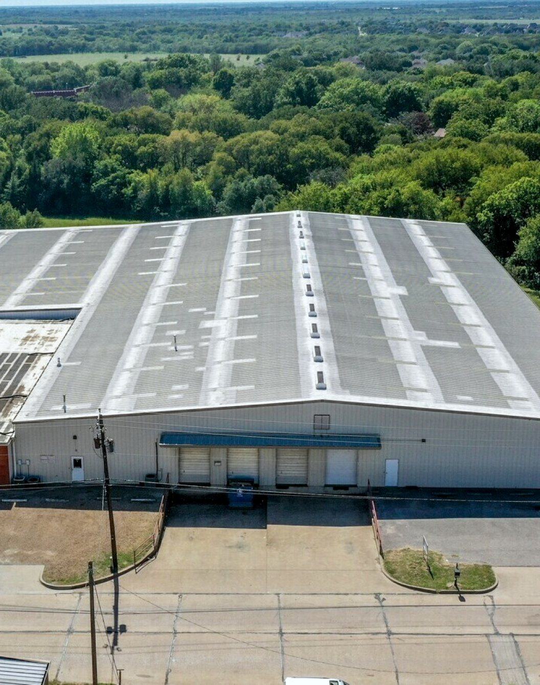 Ennis Warehouse from the air